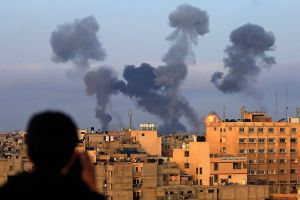 Explosions in Gaza