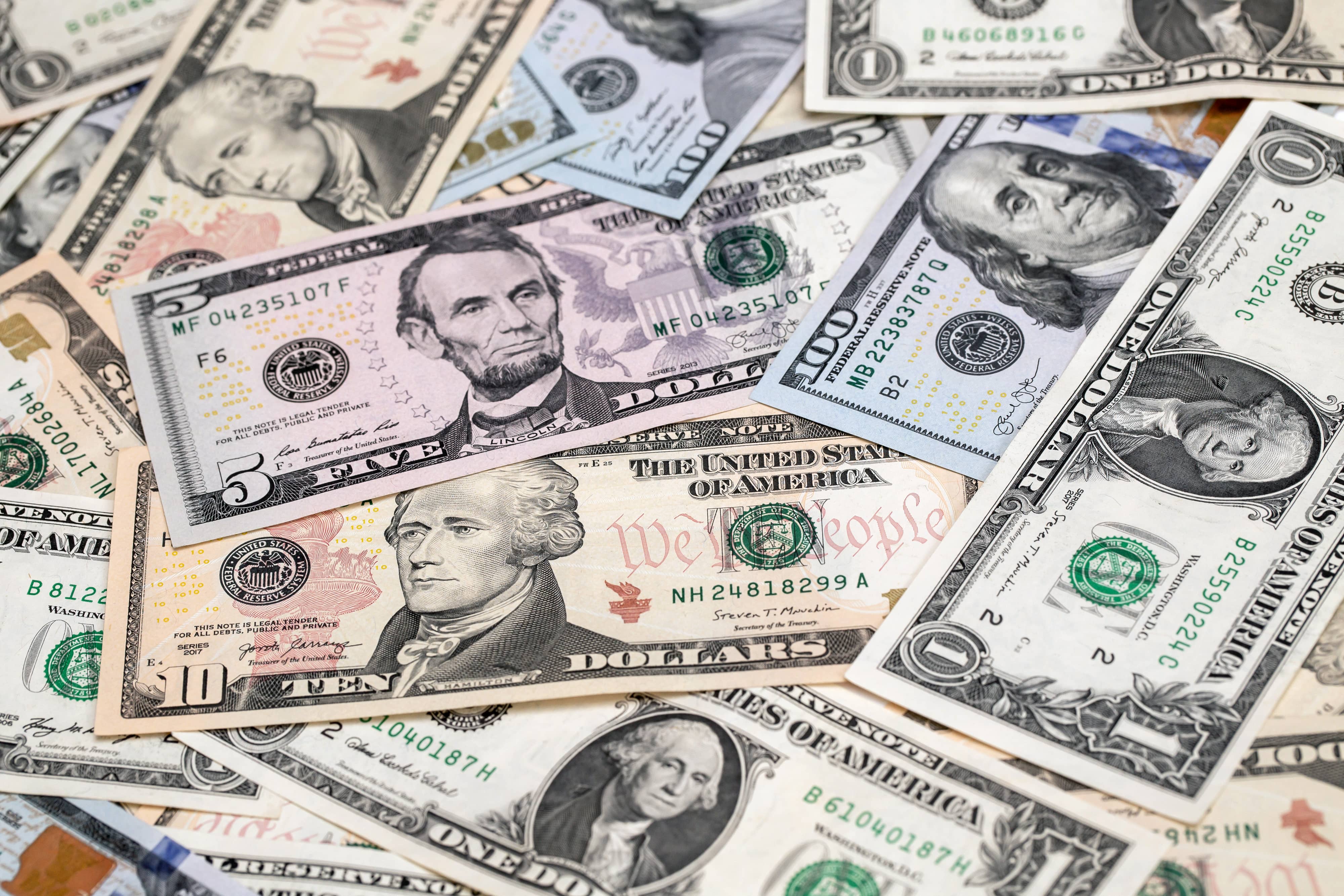 multiple us cuurency