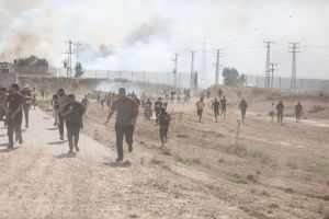 Palestinian groups and Israeli forces clash in Gaza