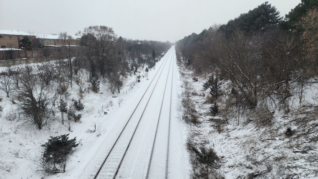 Frigid Temperatures And Snowy Weather Continue In Toronto