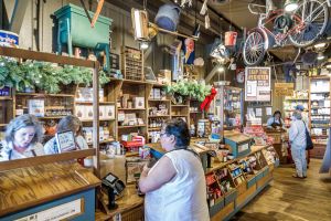 Vero Beach, Florida, Cracker Barrel Old Country Store restaurant, customers paying at cashier counter