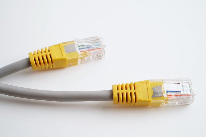 Ethernet cable for connect to wireless router link to internet service provider network.