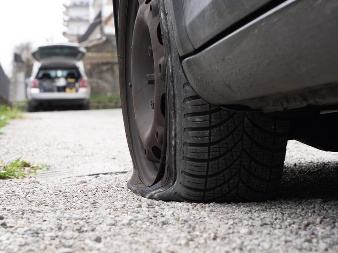flat tire car damage insurance
