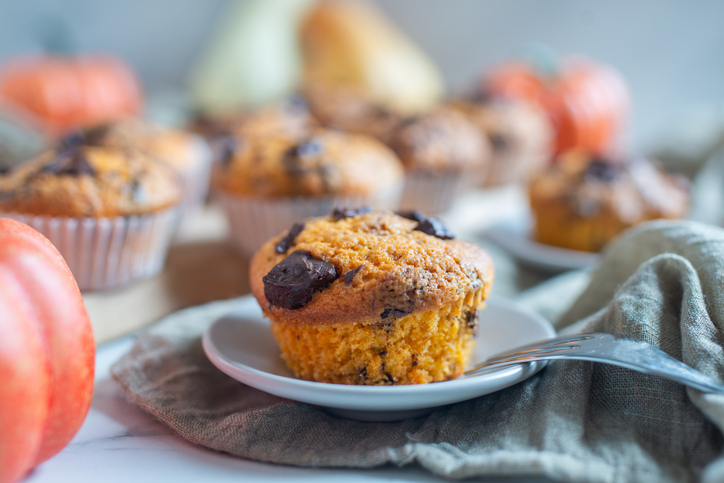 Pumpkin chocolate muffins