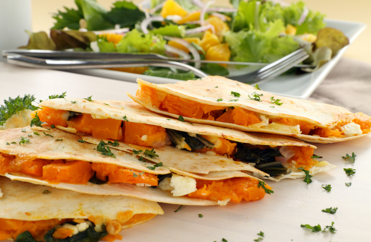 Pumpkin quesadilla