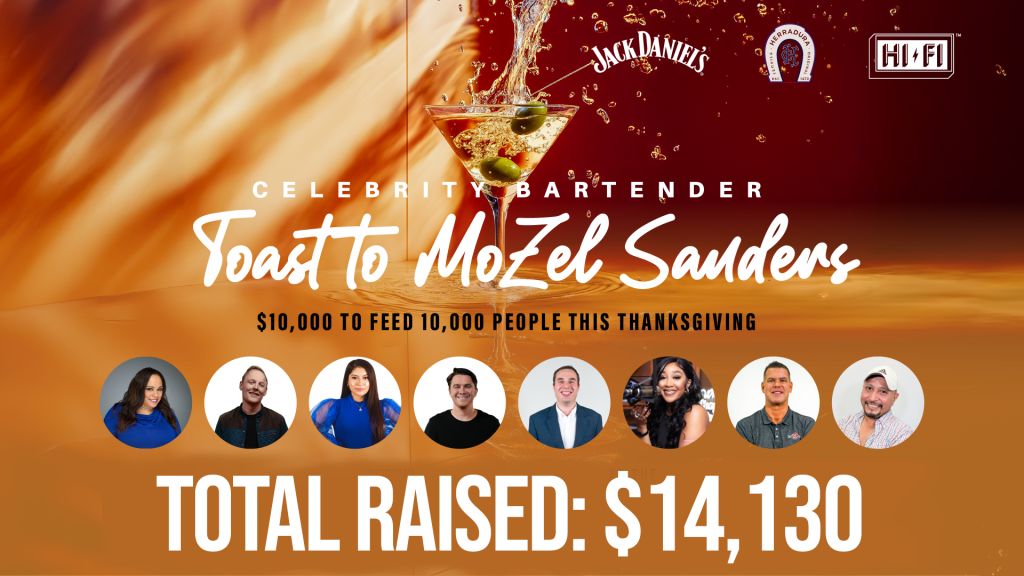 Celebrity Bartender A Toast To Mozel Sanders Charity