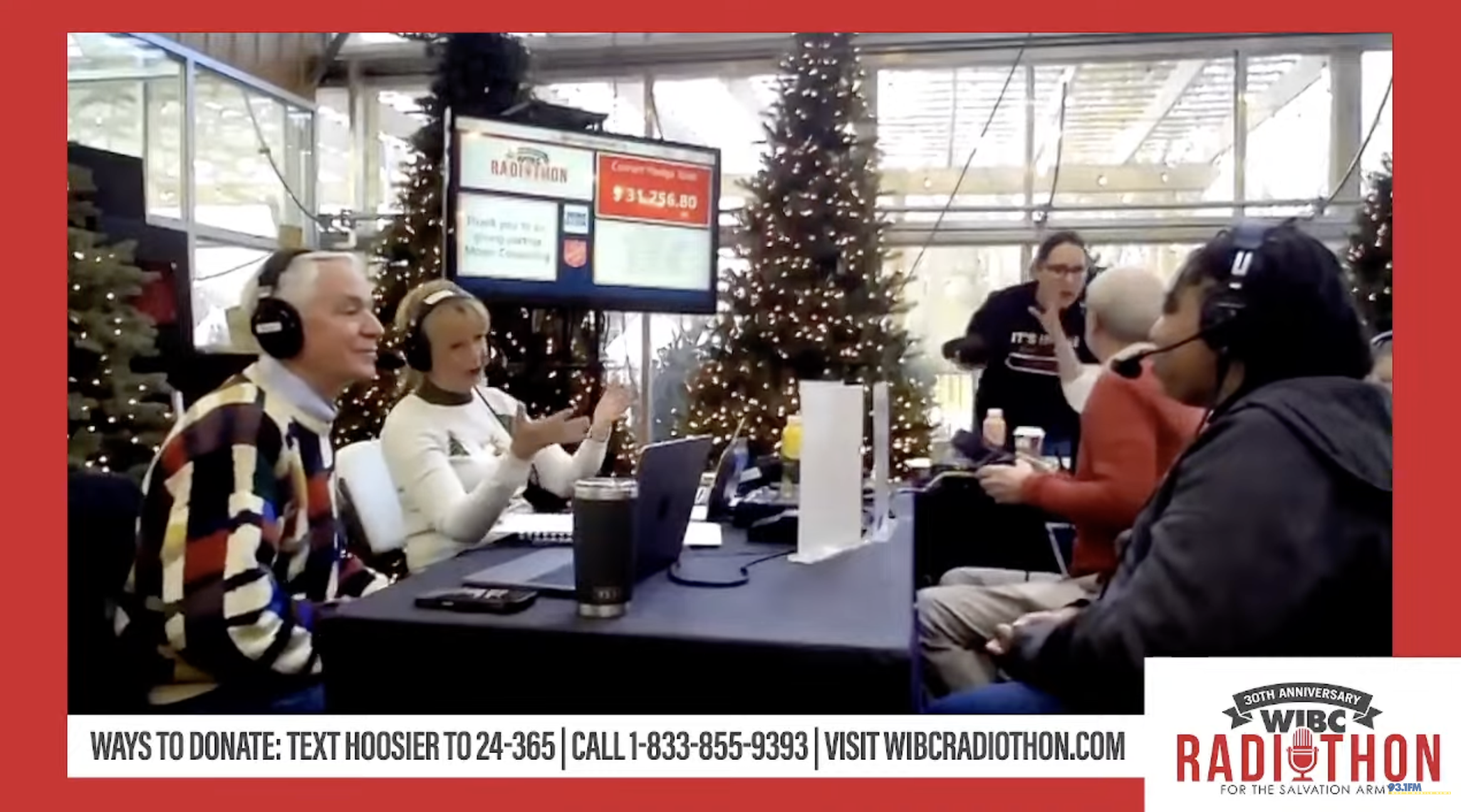 WIBC Radiothon for the salvation army on 931WIBC