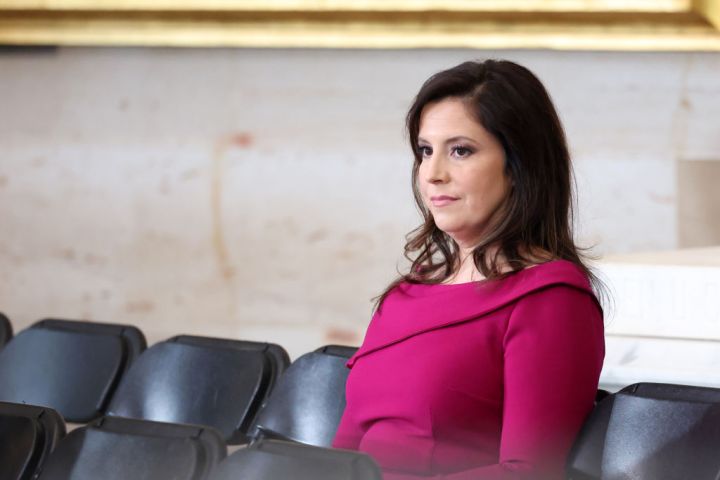 House Republican Conference Chair Elise Stefanik (R-NY), President-elect Trump's nominee to be U.S. ambassador to the United Nations, sits prior to the Inauguration
