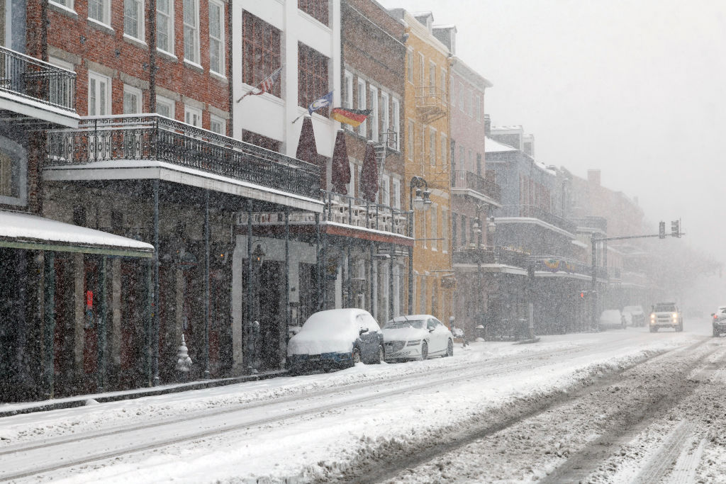 Winter Storm Brings Rare Snowfall To Large Swath Of Southern States
