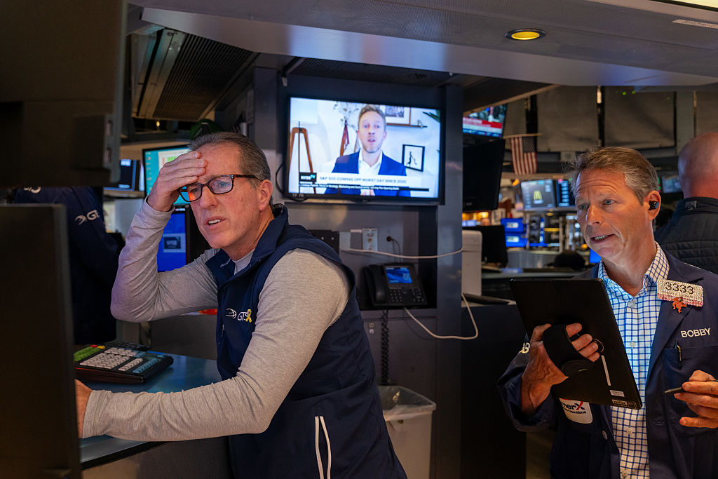 New York Stock Exchange Opens After Trump's Tariffs Sank Markets on Thursday