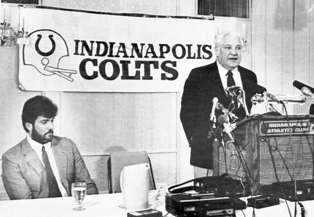 Robert Irsay Speaks At Press Conference