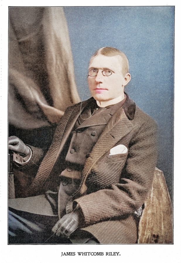 Portrait of James Whitcomb Riley, an American writer, poet, and best-selling author
