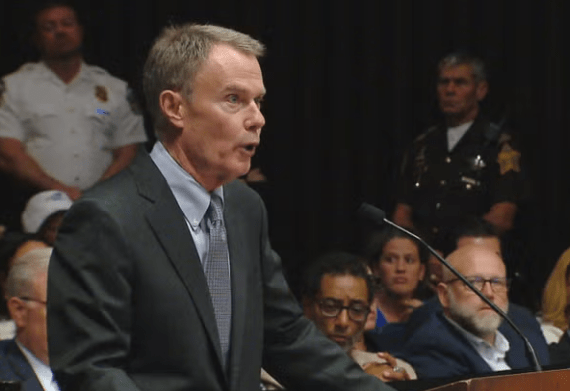 Joe Hogsett at a council meeting