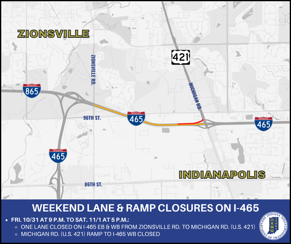 Weekend closures coming