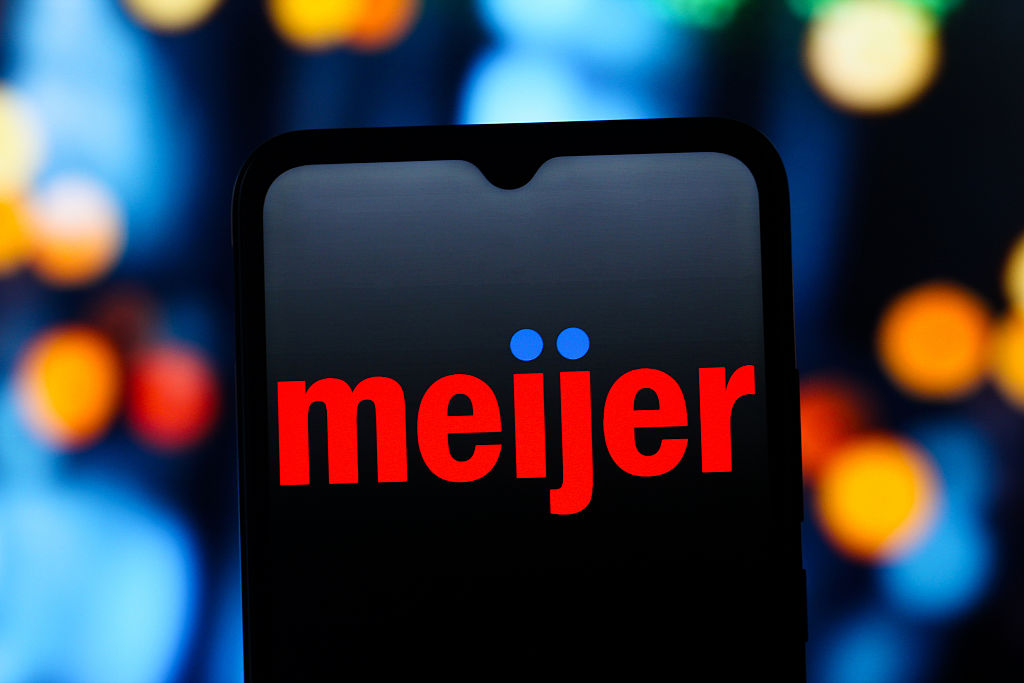 In this photo illustration, the Meijer logo is seen...